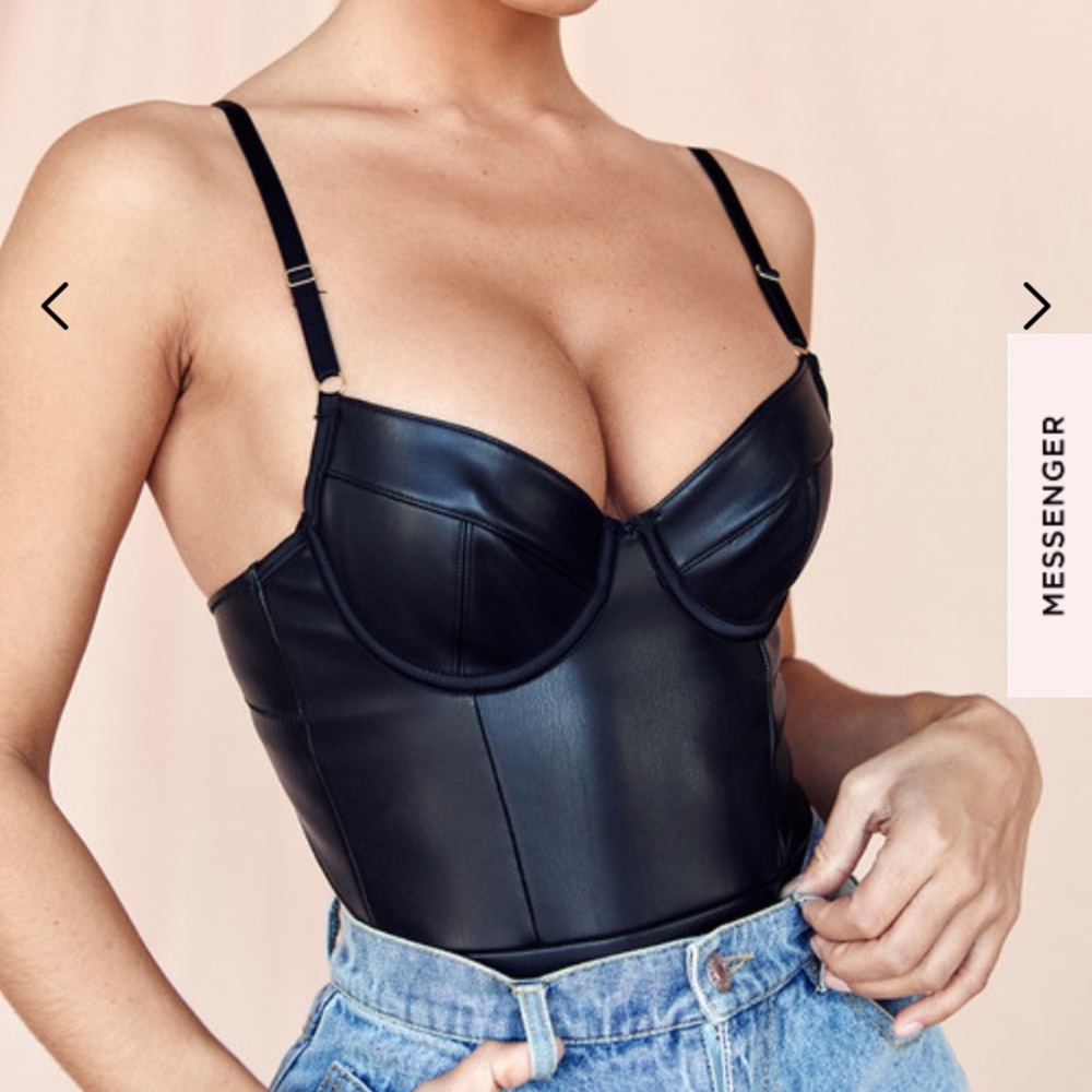 House of CB CARLA Bodysuit in Black